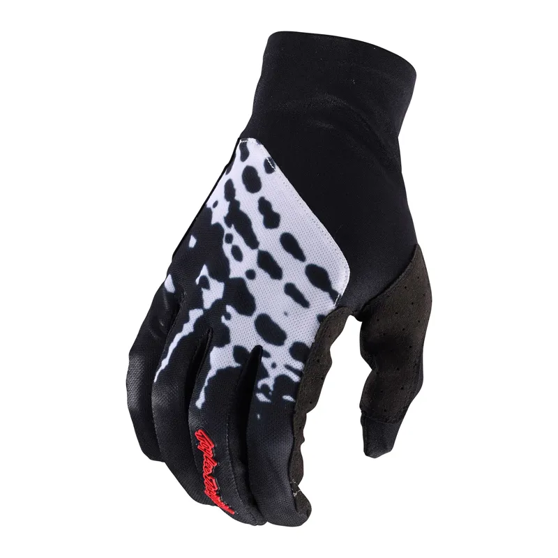Troy Lee Designs Flowline Big Spin Gloves in Black/White